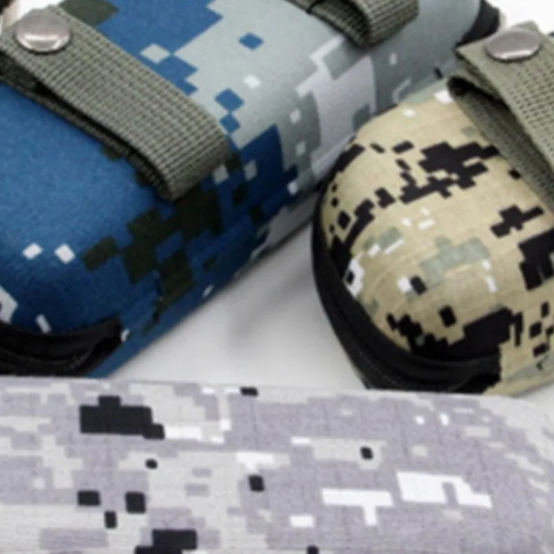 Camouflage-Brillenetui für Outdoor-Sportarten, Reißverschlussbox, verdicktes Anti-Stress-Brillenetui, tragbare militärische Brillenaufbewahrungsbox