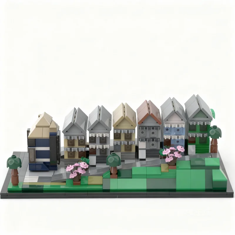 706 قطعة MOC The Painted Ladie - مراجعة Art Craft Building وسعره
