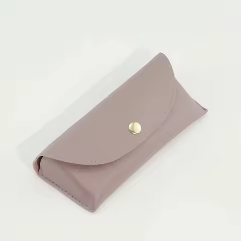 Portable Colored Buckle Glasses Box PU Leather Pressure Resistant Sunglasses Case Solid Color Sunglasses Boxs for Women Men