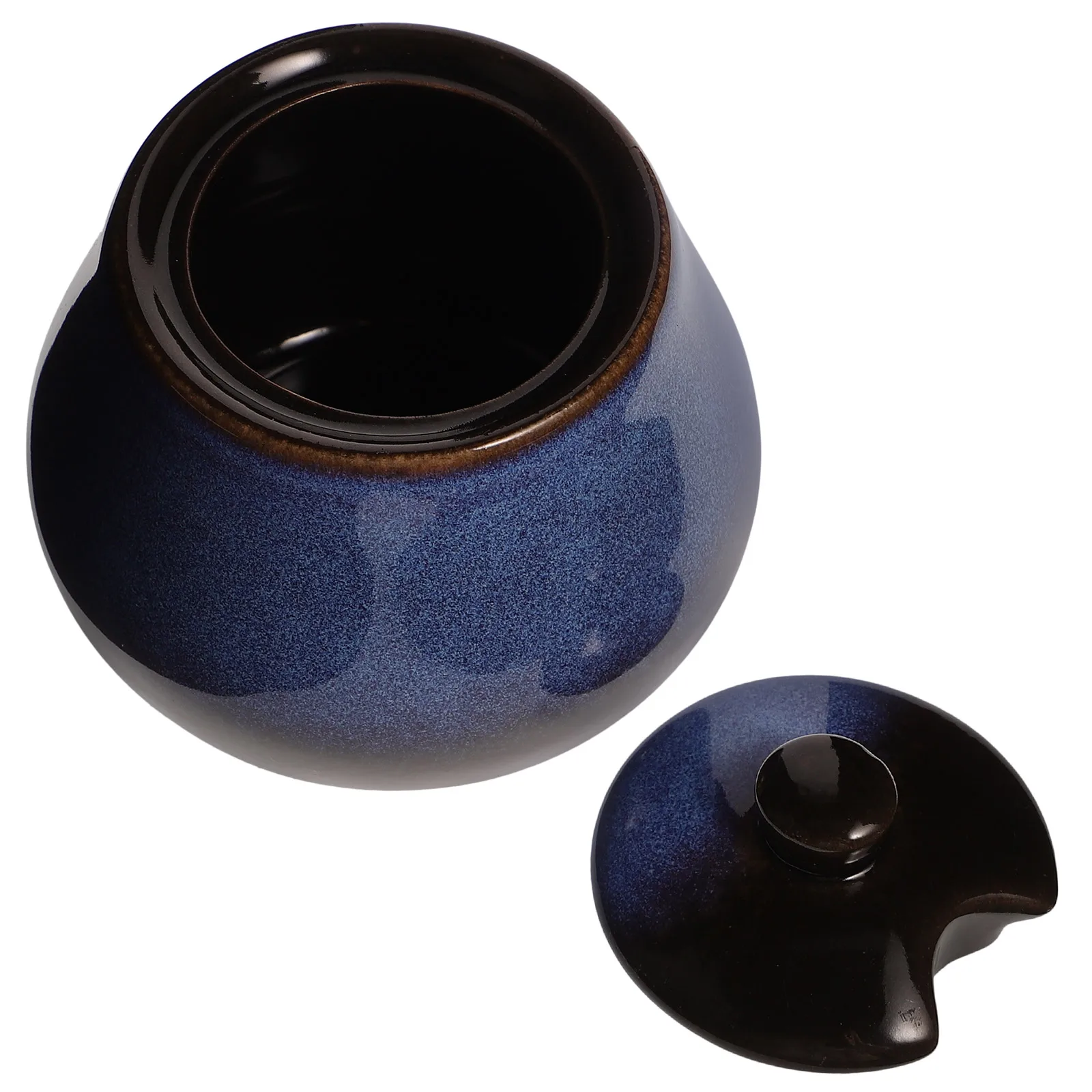 

Seasoning Container Compact Ceramic Condiment Jar Delicate Grease Jar Adorable Spice Storage Container Kitchen Accessories