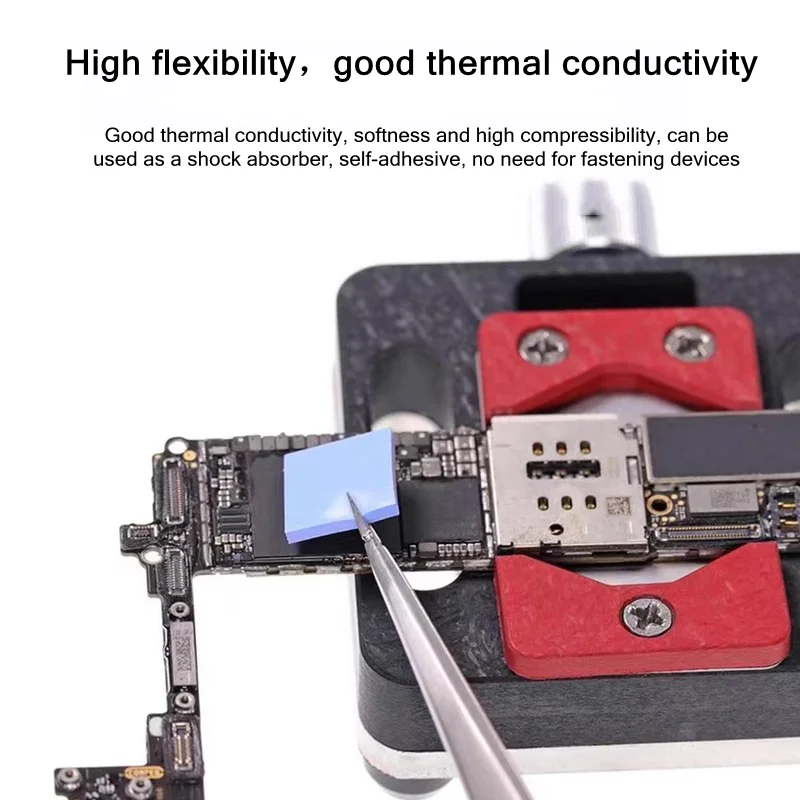 

TE-P1 Thermal Silicone Pad 12x12x1.5mm 100PCS/box for MotherBoard GPU CPU Repair Fast Heat Dissipation Thermal Pad