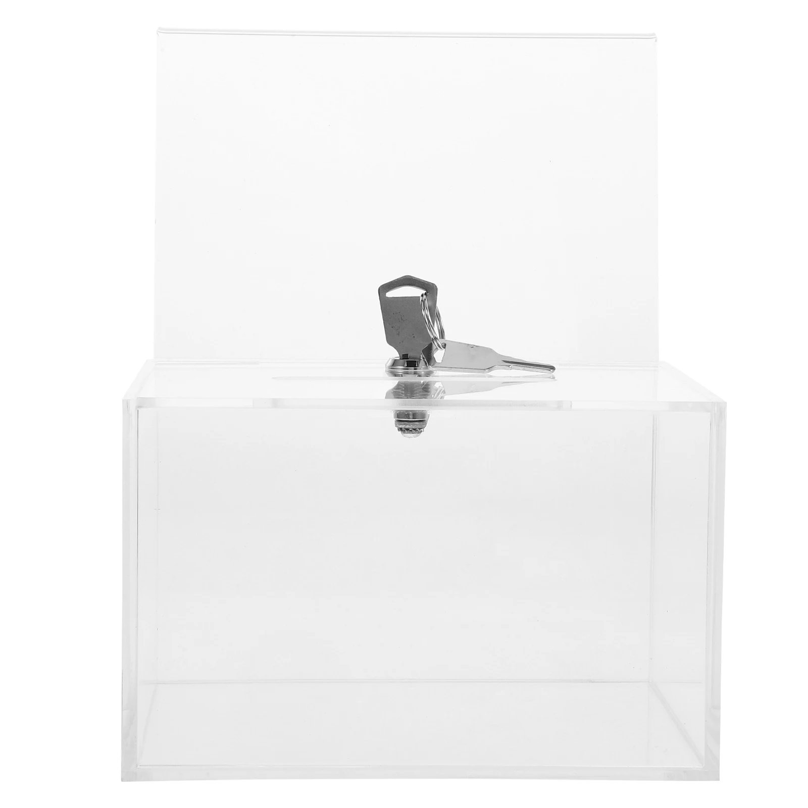 

Donation Transparent Acrylic Lockable Suggestion Fundraising Collection For Office Factory Voting Tickets Cash Storage Complain