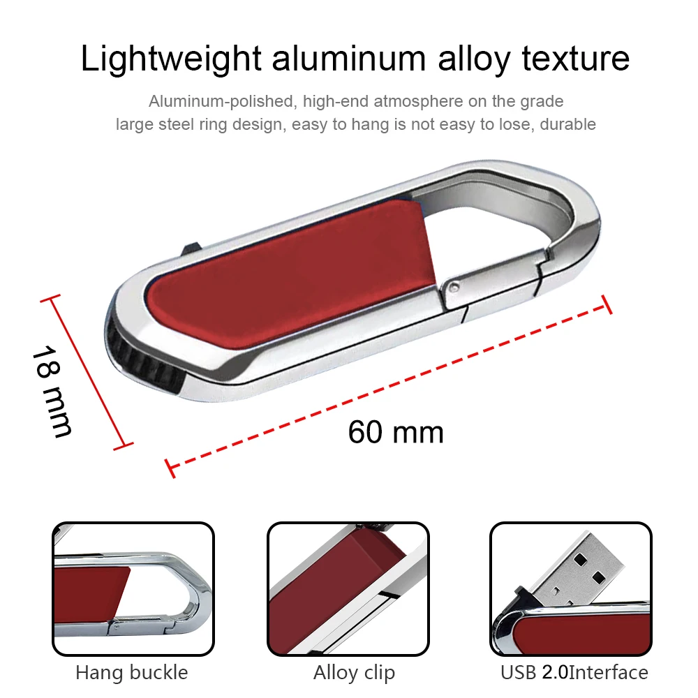 Hot Sale Metal USB 2.0 Flash Drive 64gb Memory Stick Black Waterproof Pen Drive 128gb Personalized Portability Pendrive