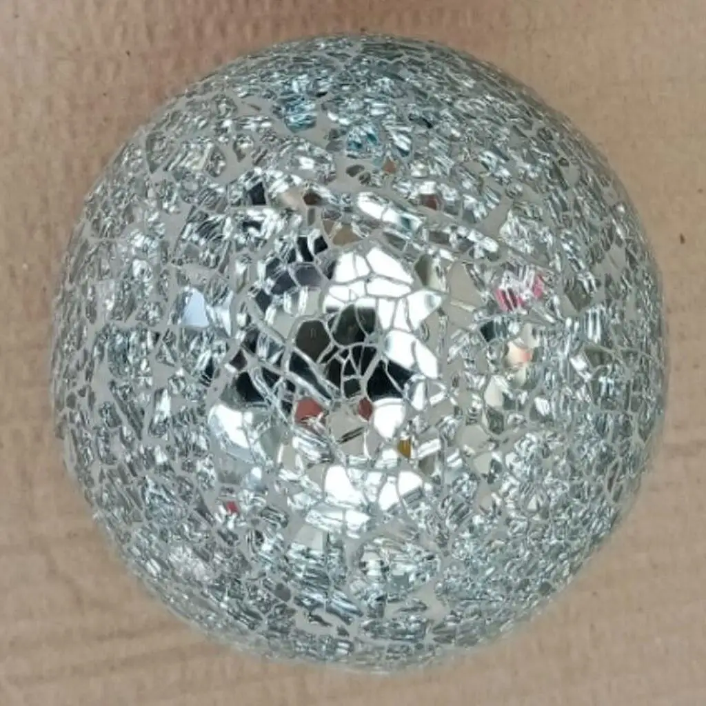 Mosaic Sphere Balls Decorative Orbs Set Bowls Table Centerpieces 8cm Mirror Ball Orb for Festival Ornaments Decoration Home