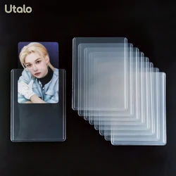 Utalo-Protecteur de cartes KPOP double face, film coloré, chargeur supérieur, conception Unibody, porte-cartes, alimentation pour carte photo, 35PT
