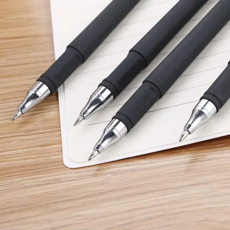 50 Pcs Neutral Pen Black Frosted Office Signature Pen Learning Stationery Water-based Students'Examination Pen