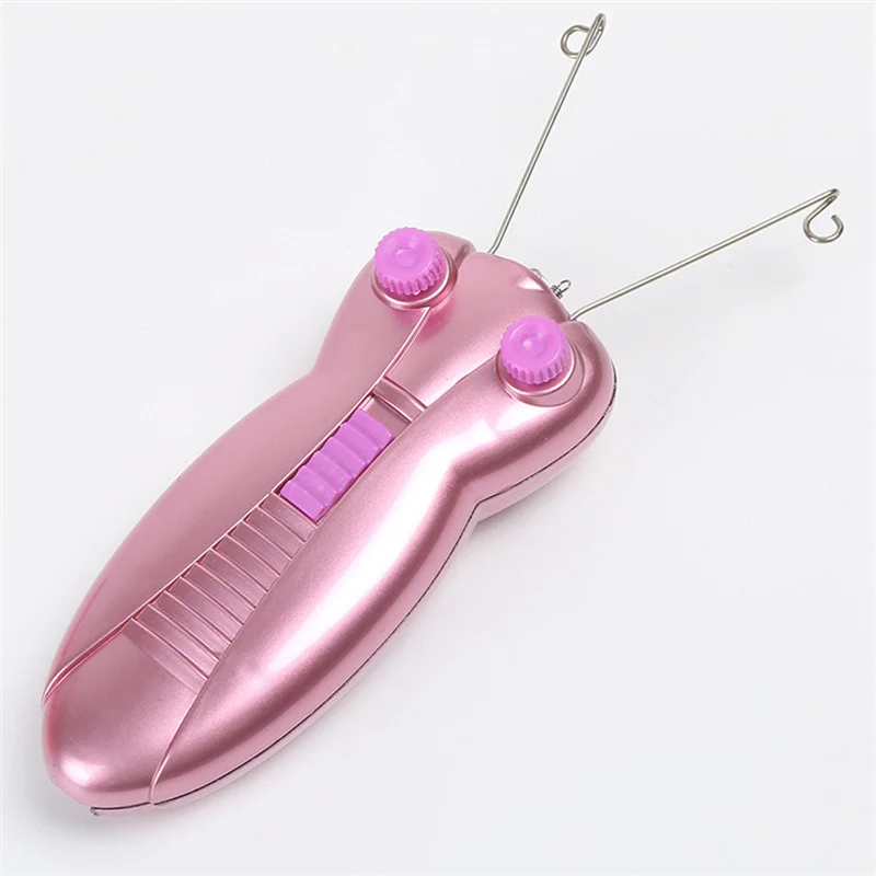 EU Plug Pink Body Facial Hair Removal Defeatherer Electric Hair Remover Women Epilator For Body Leg Arm Cotton Thread Depilator