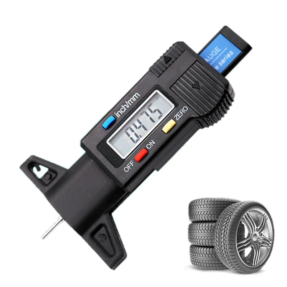 

Digital displa Car Tyre Tire Tread Depth Gauge Meter Auto Tire Wear Detection Measuring Tool Caliper Thickness Gauges