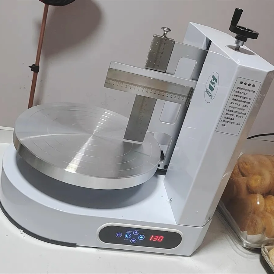 Commercial Cake Shop Cream Coater Smooth Decoration Machine Small Family Birthday Cake Coater