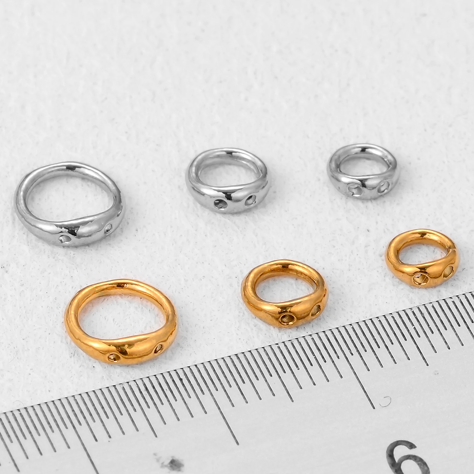 20개 스테인리스 스틸 이중 홀 커넥터 훅 클래스프 엔 - Jewelry Making Ring Tool 리뷰 및 가격