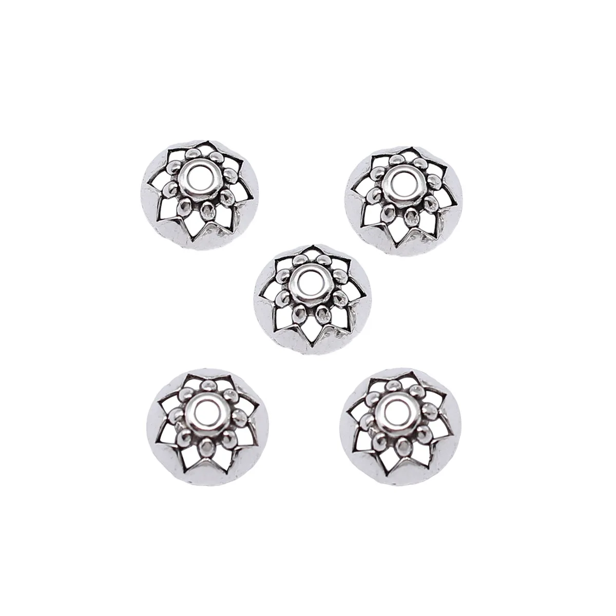 Fleur d'escalade rétro, accessoires de bricolage, 13x13x6mm, 0.8g, 25 pièces