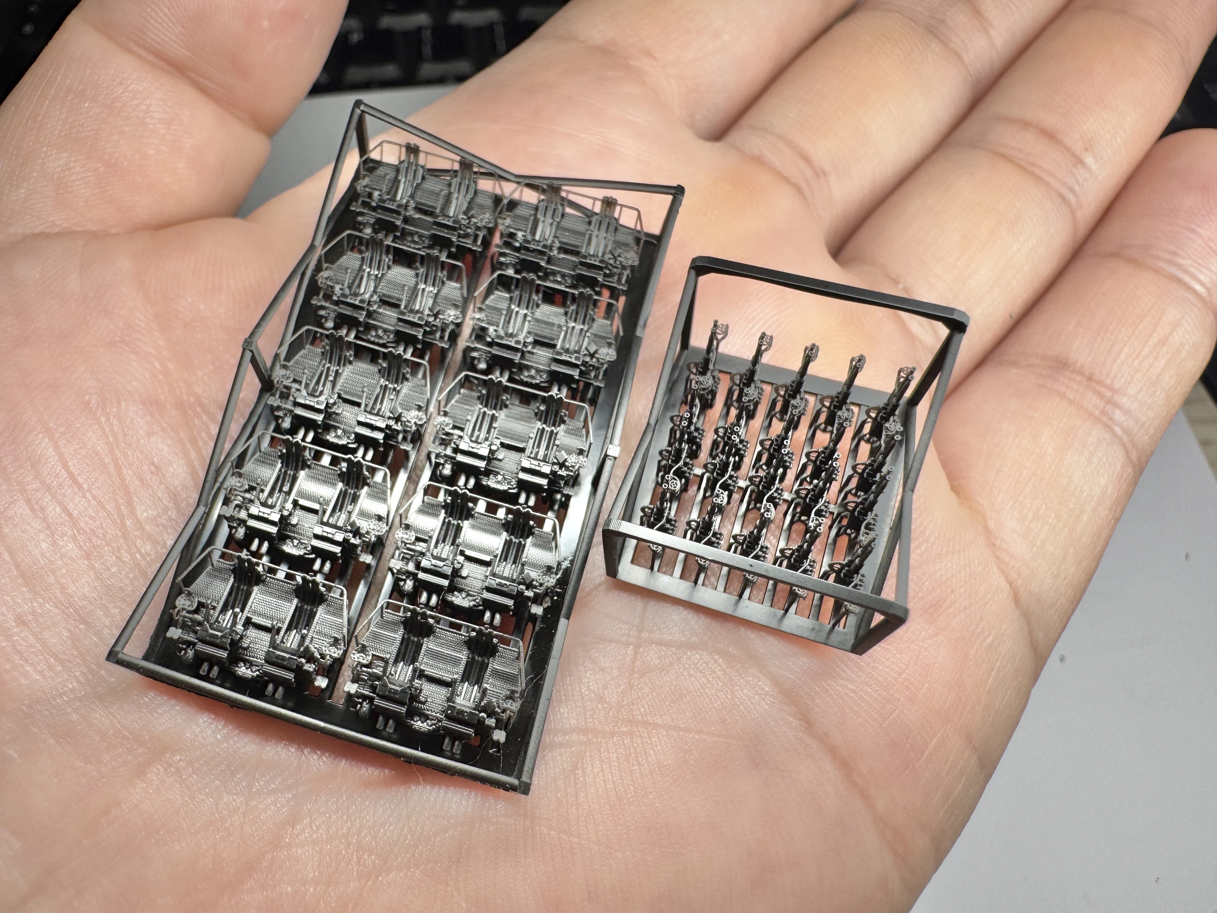 MUYI نموذج 1/350 Bofors 40 مللي متر رباعي يتصاعد بنادق AA (النوع المبكر/الآخر) لتجميع النماذج العسكرية لتقوم بها بنفسك الملحقات #4