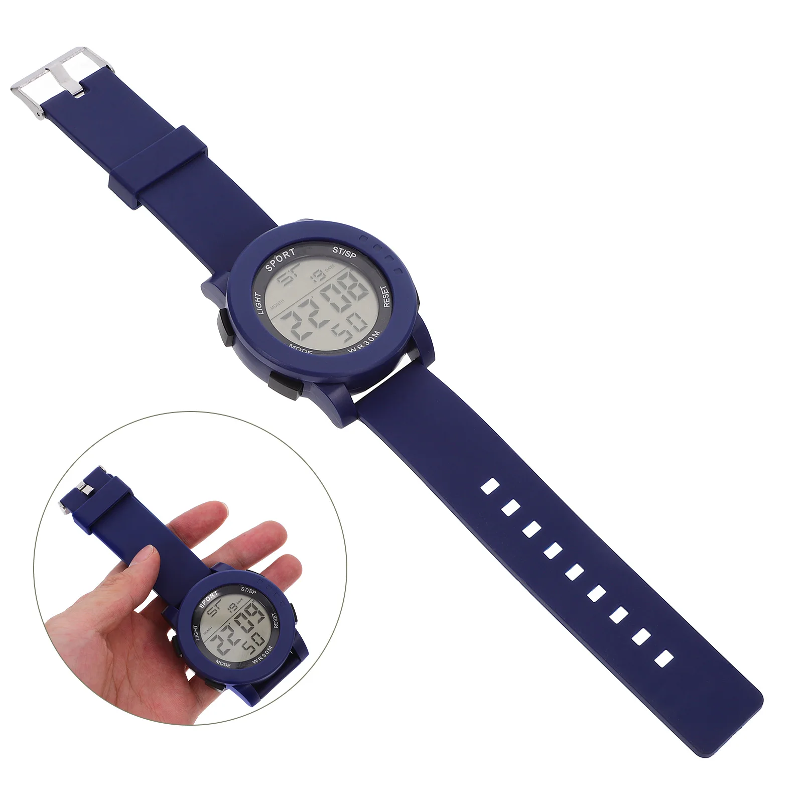 

Waterproof Electronic Watch For Men Stainless Steel Multifunctional Luminous Digital Watch With Calendar Alarm Outdoor Business