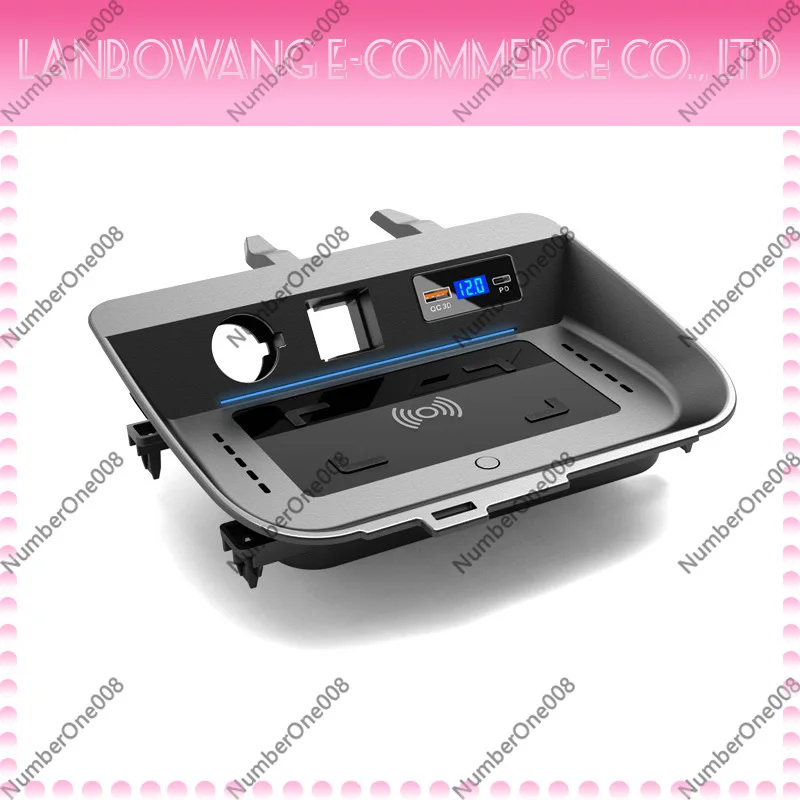 Car Wireless Charger Phone Type-C Fast Charging with Switch Universal SUV Vehicle Wireless Charger