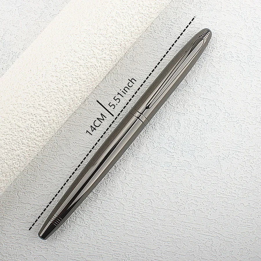 High Quality Brand Metal Gray Rollerball Pen Signature Pen Stationery Office Supplies