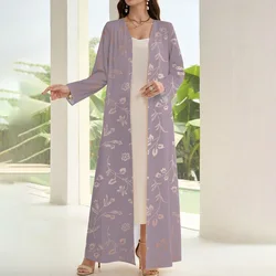 Eleganza musulmana islamica Femme Abaya Ramadan un pezzo manica lunga Abaya Dubai turchia Abaya 2024 abbigliamento islamico per le donne caftano