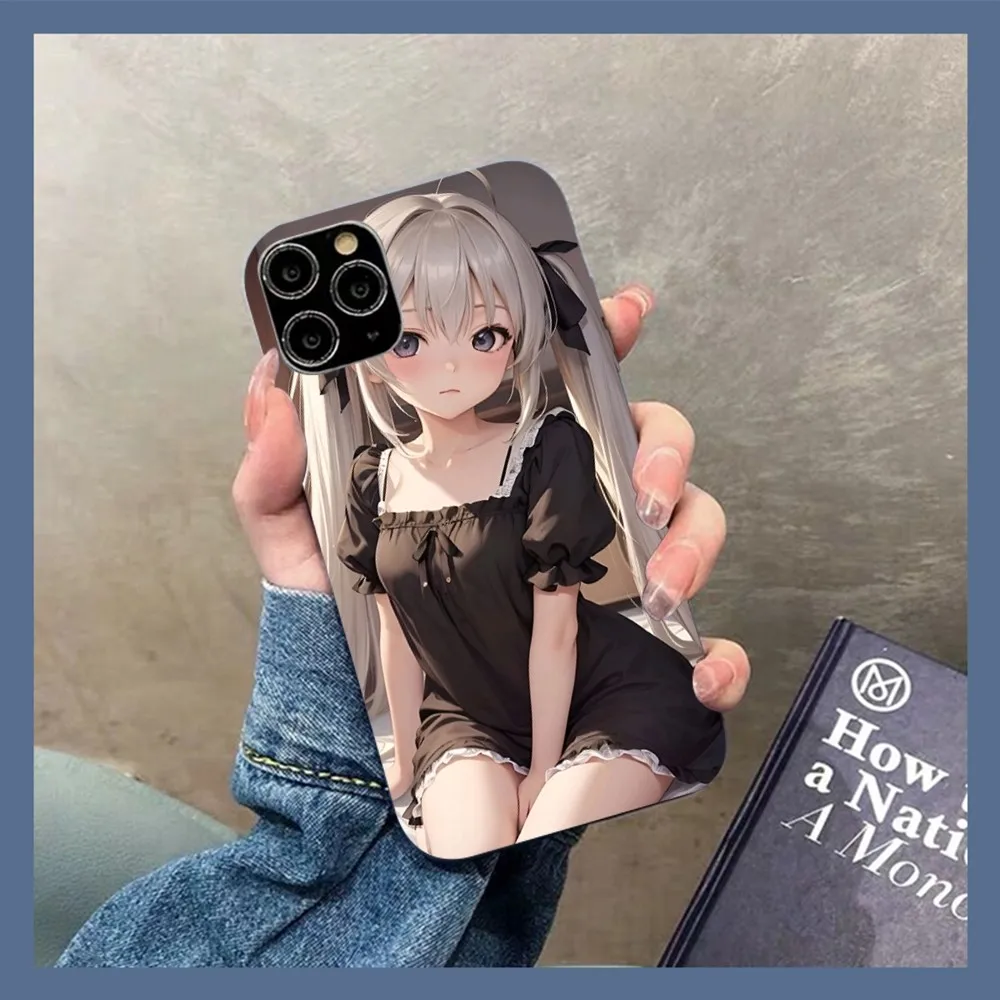 Yosuga No Sora Phone Case For IPhone 14 11 12 13 Mini Pro Xs Max 8 7 6 6S Plus X XR Solid Candy Color Case