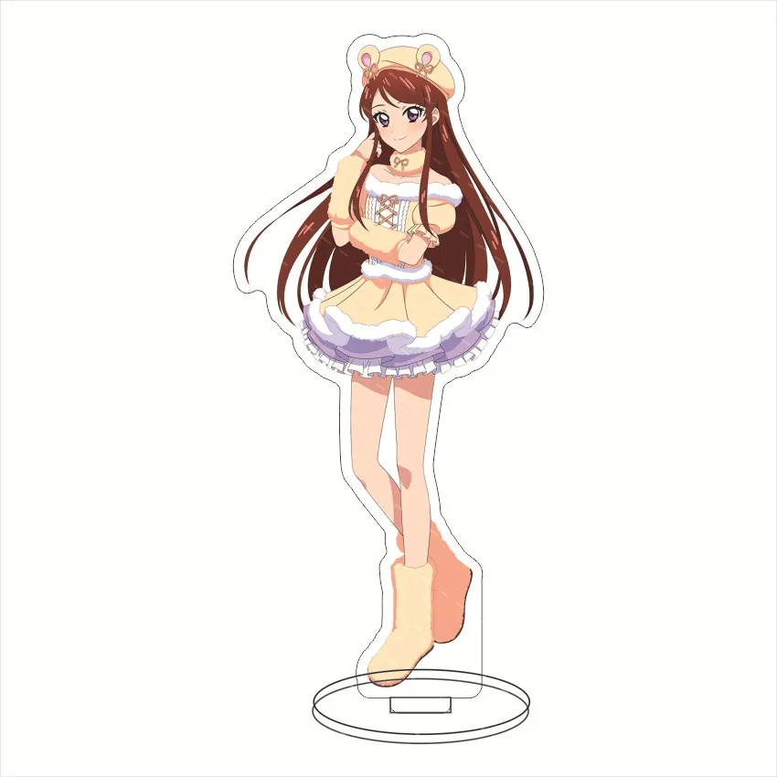 Anime Aikatsu Acrylic Stand Double Sided Clear Figure Standee Desktop Accessories Decoration Ornaments Collection Halloween Gift