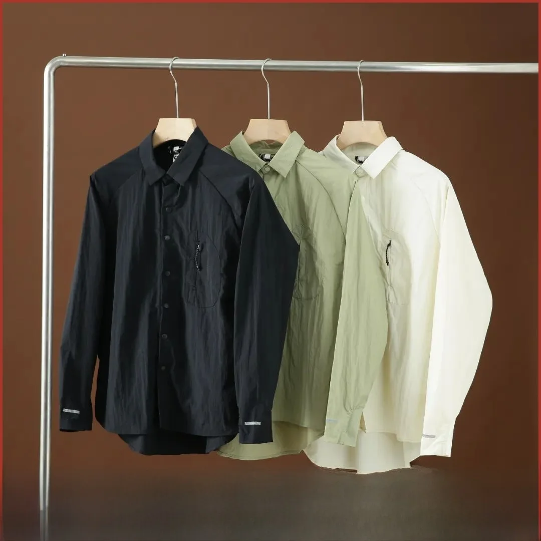 

Серия North Высококачественная легкая водонепроницаемая защита от солнца Qui Dry Дышащая мужская уличная повседневная длинная Sve irt Тонкая ...