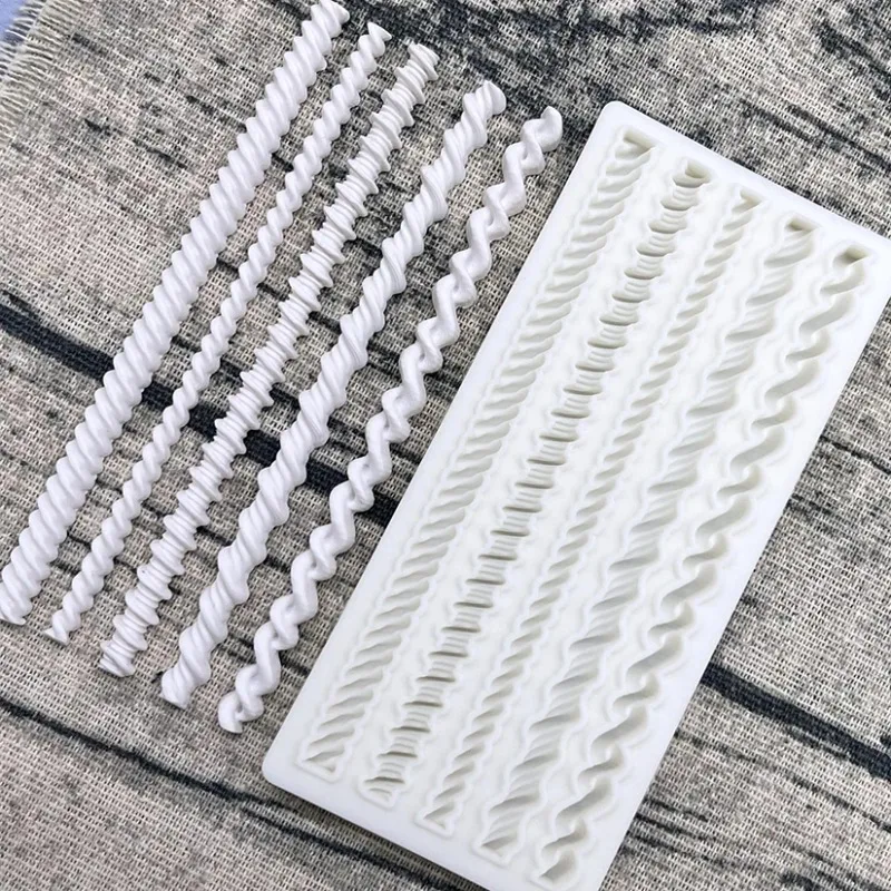 

Five Ropes Silicone Sugarcraft Mold Resin Tools Cupcake Baking Mould Fondant Cake Decorating Tools