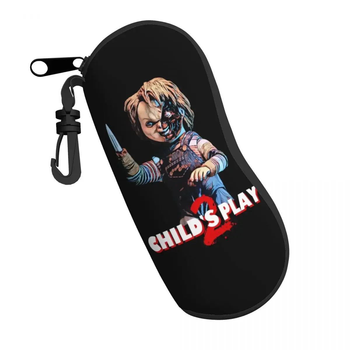 Child's Play Movie Shell Eyeglasses Case Women Men Cute Horror Chucky Glasses Case Sunglasses Box Pouch