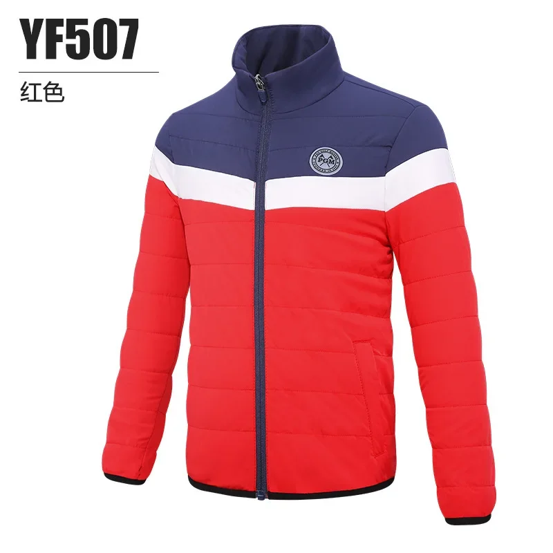 PGM Golf Children's Warm Jacket Youth Cotton Shirt Fashion Sports Soft Skin Friendly Boys Clothing Golf Wear for Kids YF507