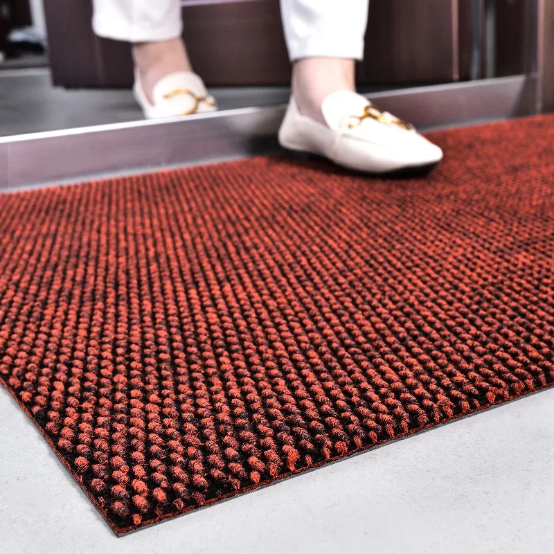 Rubber Bottom Door Mats for Outdoor Indoor Dustproof Ant-Slip Floor Mats Bathroom Carpet Rugs Gray Red Hallway Entrance Doormat