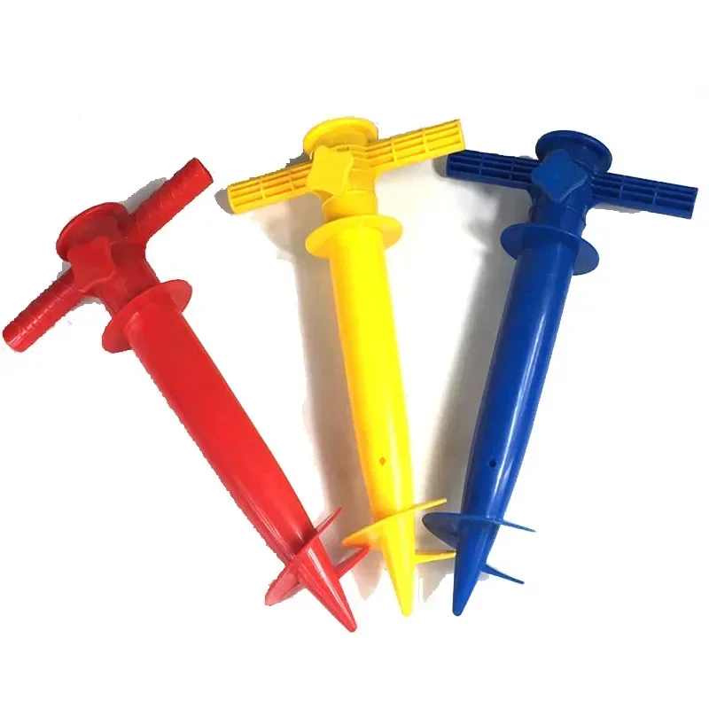 

Jin Plastic Umbrella Base For Garden Access With Adjustable Height And Anchor Stand Spike Auger