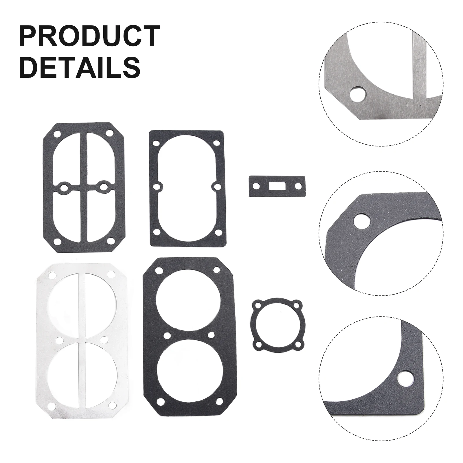 6pcs Valve Plate Gaskets Washers For 2070 Type Air Compressor Pneumatic Tools Aluminium Pad Replacement Accessories