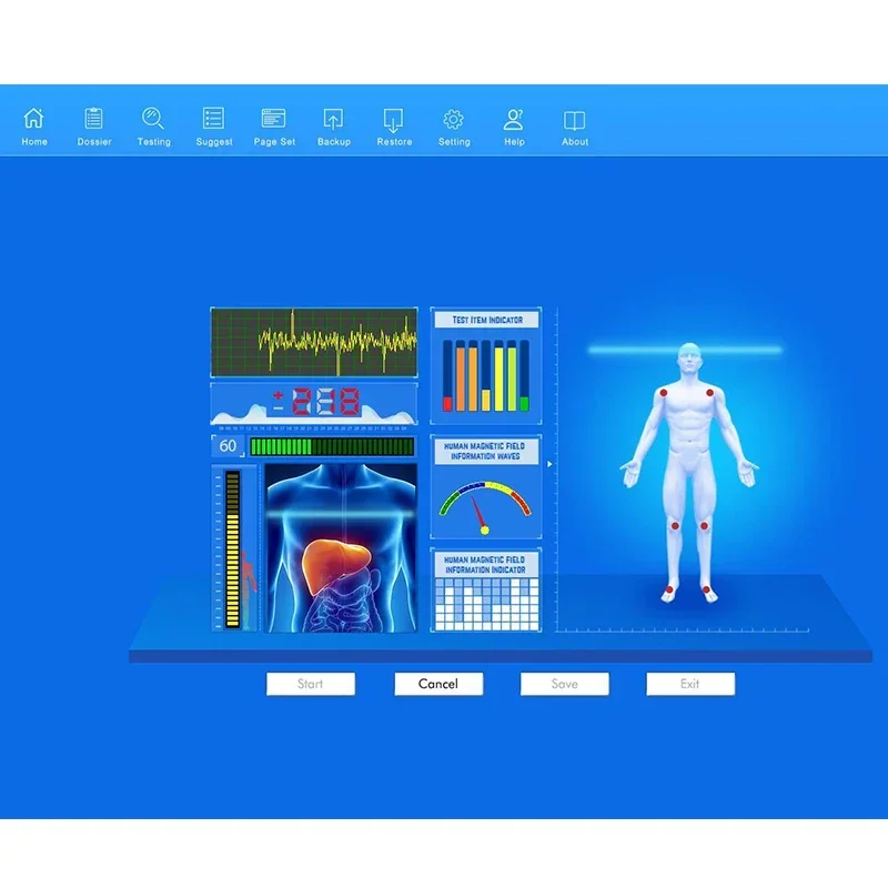 New QMR-998 Quantum Resonance Magnetic Analyzer Set Hand Touch Quantum Body Analyzer With 52 Reports 10th Generation Orignal