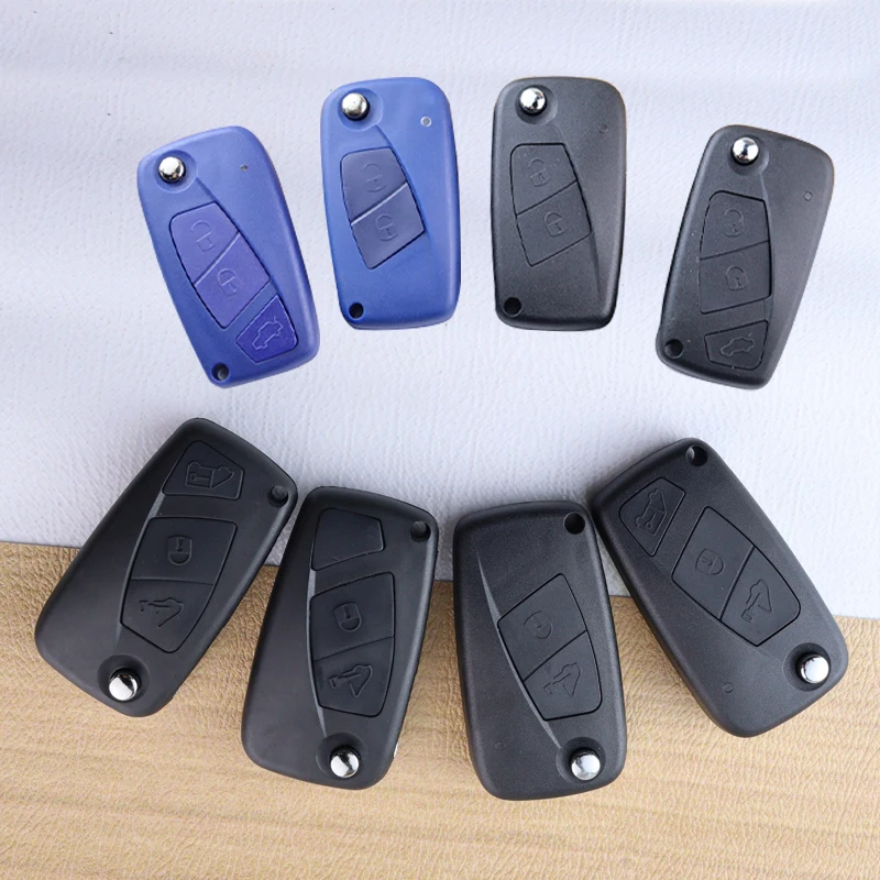 Car Key Housing Key Case Shell for Iveco Daily NAveco for Fiat 500 Ducato Panda Doblo Bravo Punto Stilo 2008 SIP22/GT10 Blade