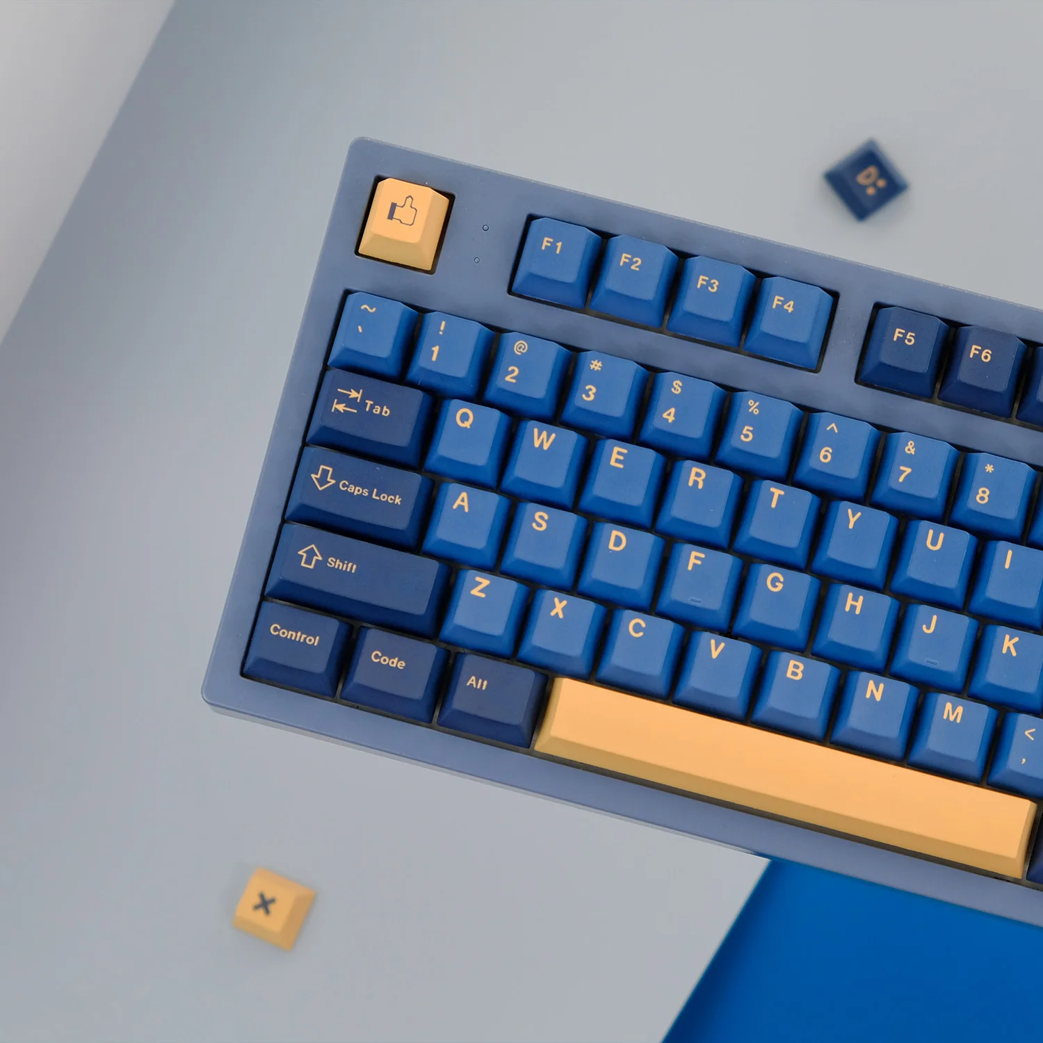 129 teclas Matrix Azul 01 tema Keycap Cherry Profile PBT Dye Sub Anime juegos Keycaps para Cherry MX Switch DIY Teclado mecánico