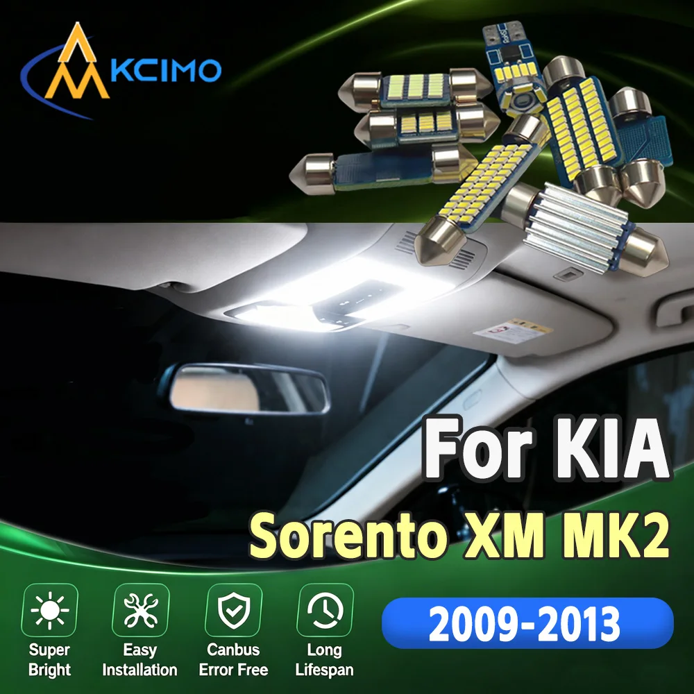 

For KIA Sorento XM MK2 2 II 2009-2013 Vehicle Specific Canbus LED Interior Map Light Bulbs Easy Install Indoor Lamp Accessories