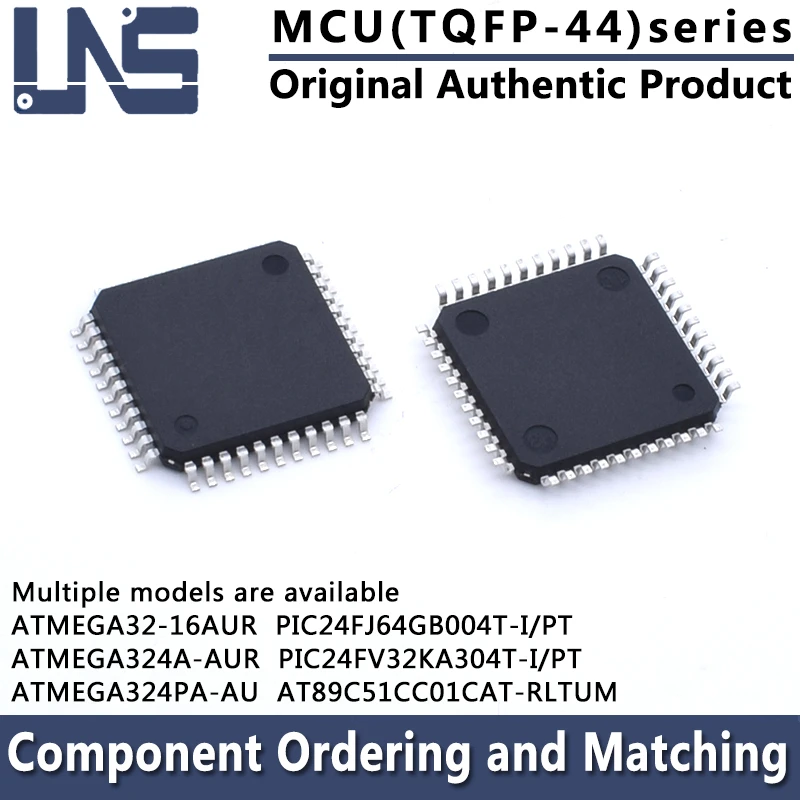 1pcs ATMEGA32-16AUR ATMEGA324A-AUR ATMEGA324PA-AU PIC24FJ64GB004T-I/PT PIC24FV32KA304T-I/PT AT89C51CC01CAT-RLTUM TQFP-44 MCU