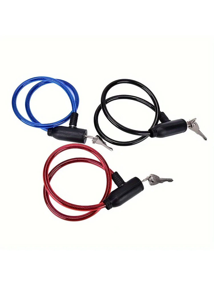AliExpress NONE 1pc Random Color Cycling 8 X 640mm Cable Anti-Theft Bike Bicycle Scooter Safety Lock With 2 Key