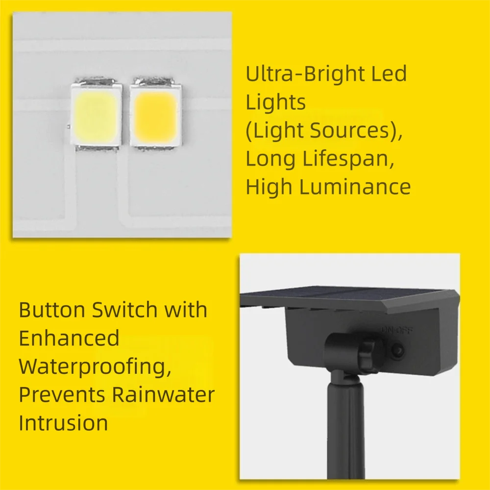 Solar Powered Solar Garden Light Automatic Light Sensor 49LED Solar Landscape Light Wireless Atmosphere Lighting Solar Lawn Lamp