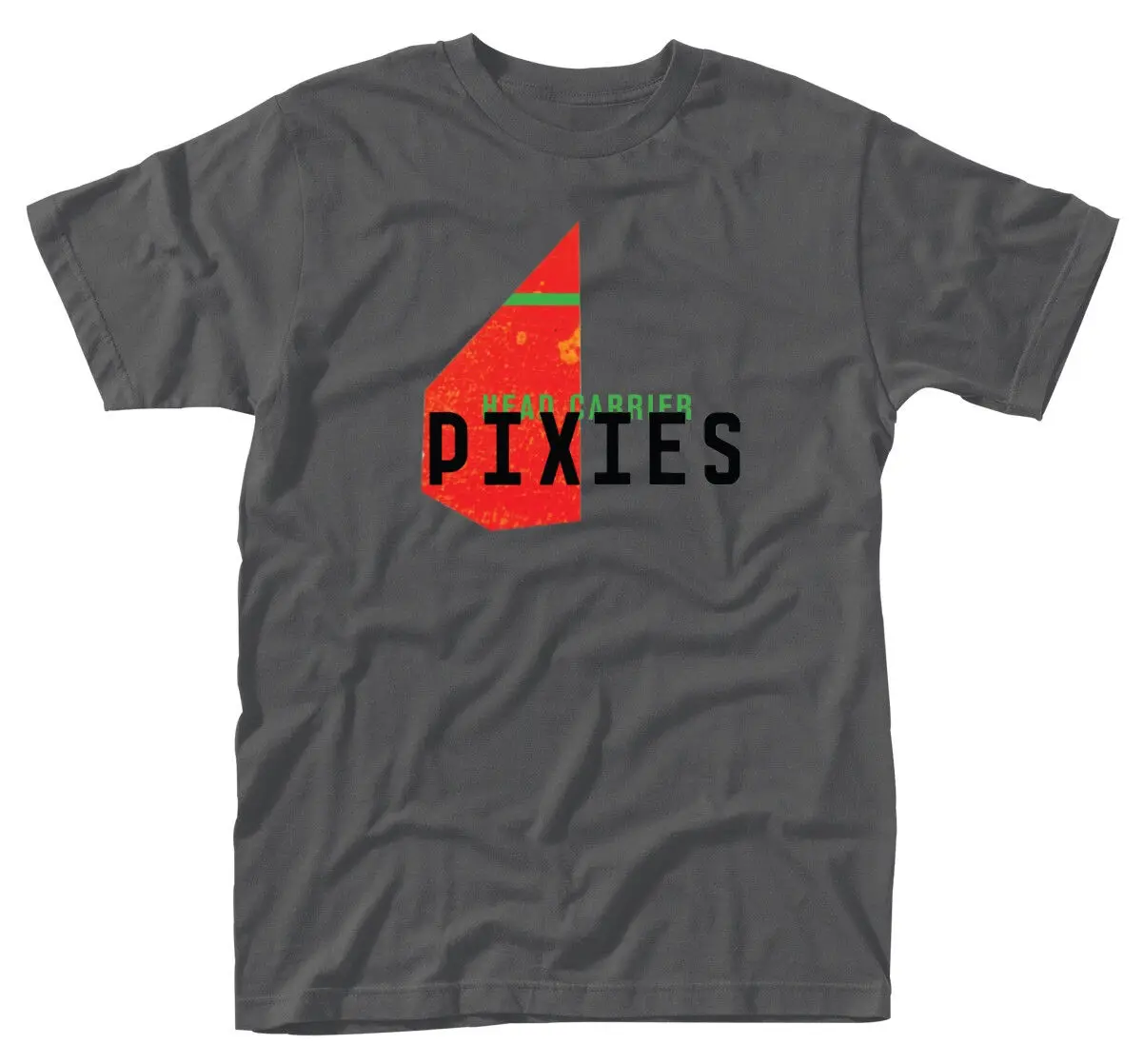 The Pixies Head Carrier Grey T-Shirt - OFFICIAL