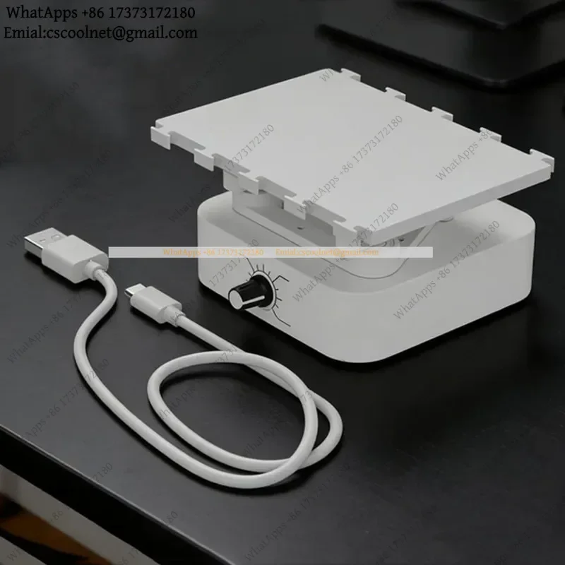 JS02 Mini Desktop Lab Orbital Shaker 360° Rotating 30-120RPM Adjustable Speed Mixer Type-C Powered for Scientific Research
