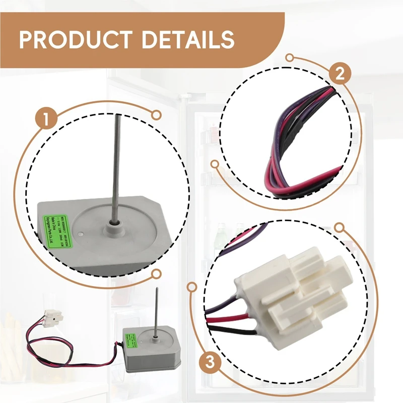 M14K-6X для двигателя холодильника с двойной дверью 4681Jb1029a 4681Jb1029b DC13v 3,20 Вт, двигатель охлаждающего вентилятора, запасные части