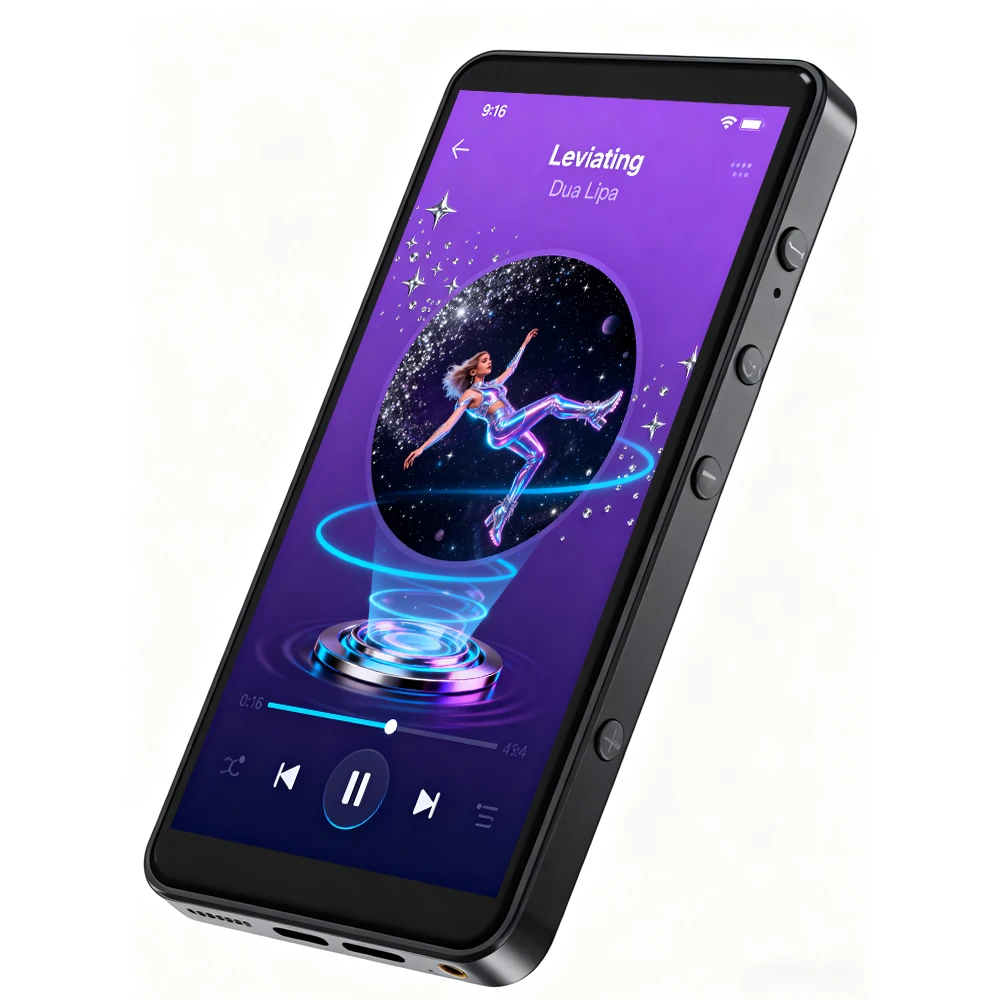 Android 15 MP3-Player MT6769 Octa-Core 6GB RAM 64GB ROM Open Android OHNE GSM 5,2-Zoll-Bildschirm WLAN BT5.0 0,9CM Dünn Für Russland