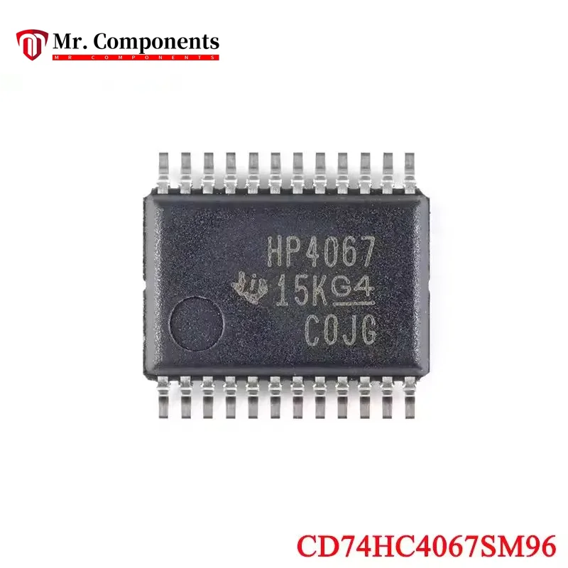 5PCS CD74HC4067SM96 CD74HC4067 HP4067 SSOP-24 CD74HC4067M96 74HC4067D HC4067M SOIC-24 Single-channel Analog Multiplexer Chip New