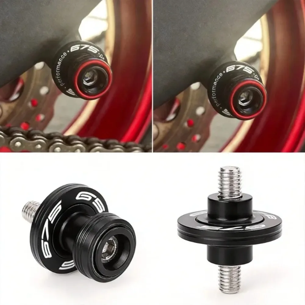 ZF- F Para Triumph Street Triple 765 RS 765RS Street Triple 675 R Trident 660 Tiger 800: Bobinas deslizantes para basculante de