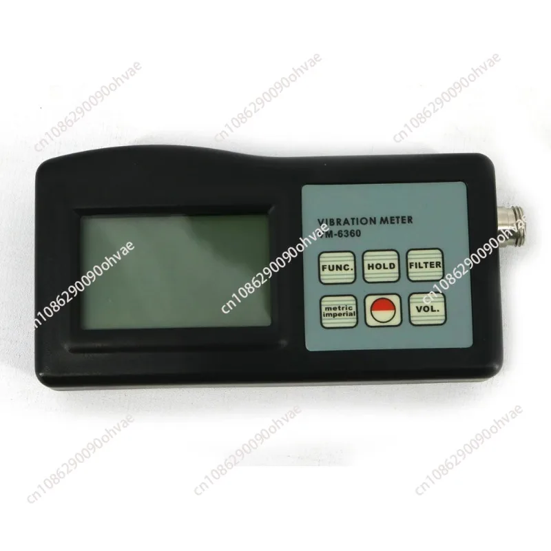 6360 Portable Vibration Meter, Vibration Sensor Meter for Acceleration/Velocity/Displacement