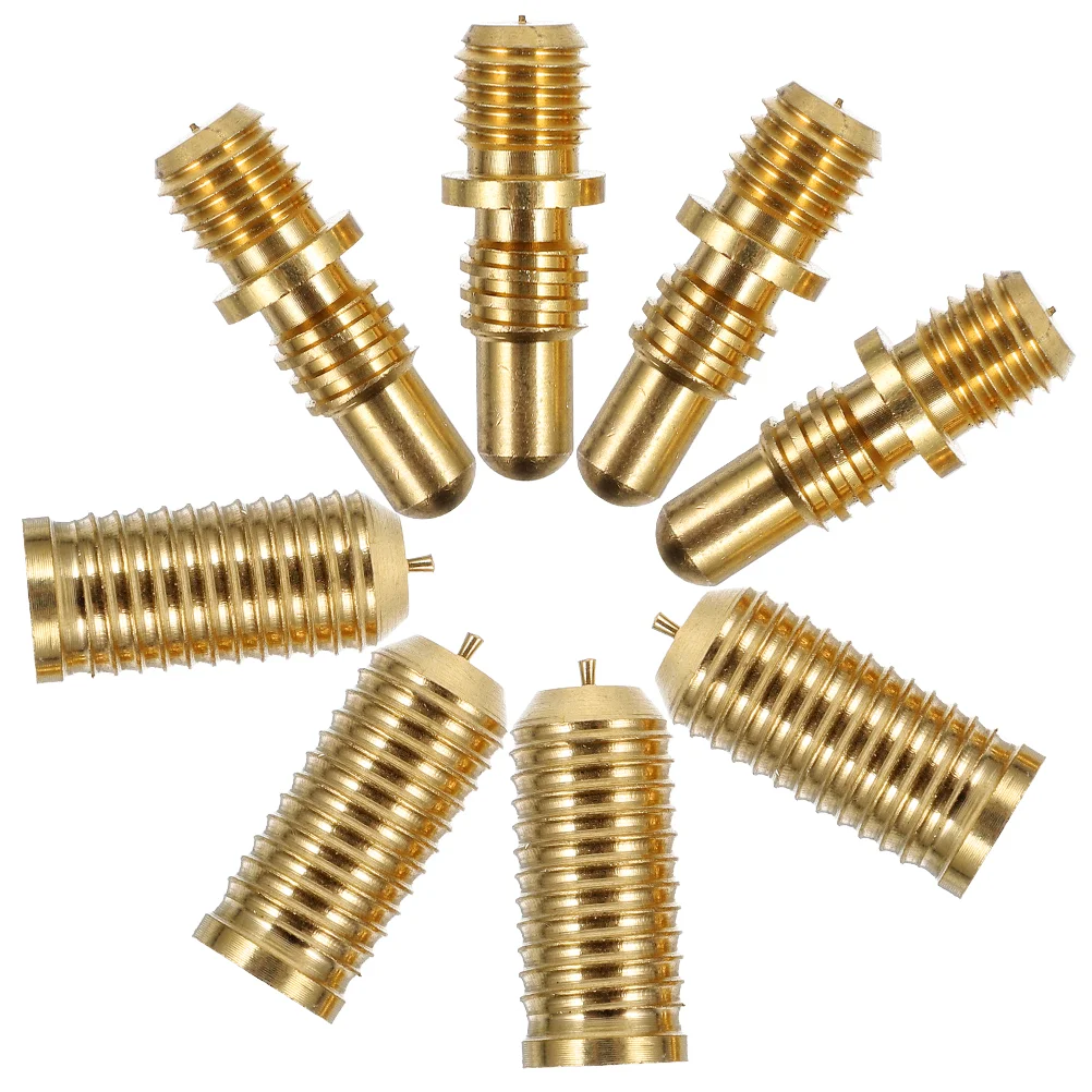 

4 Sets Screws Billiard Cue Pool Copper Connecting Component Extension Joints Pin