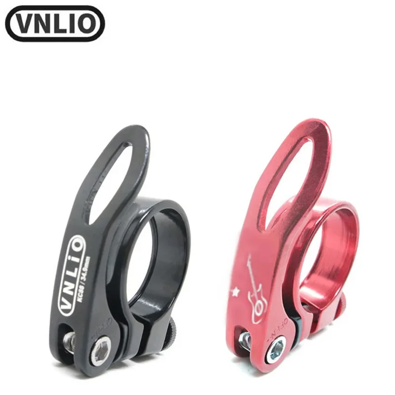 

Vnlio foldable bicycle seat pillar clip 31.8mm 34.9mm ultra light aluminum alloy seat pillar quick release saddle clip