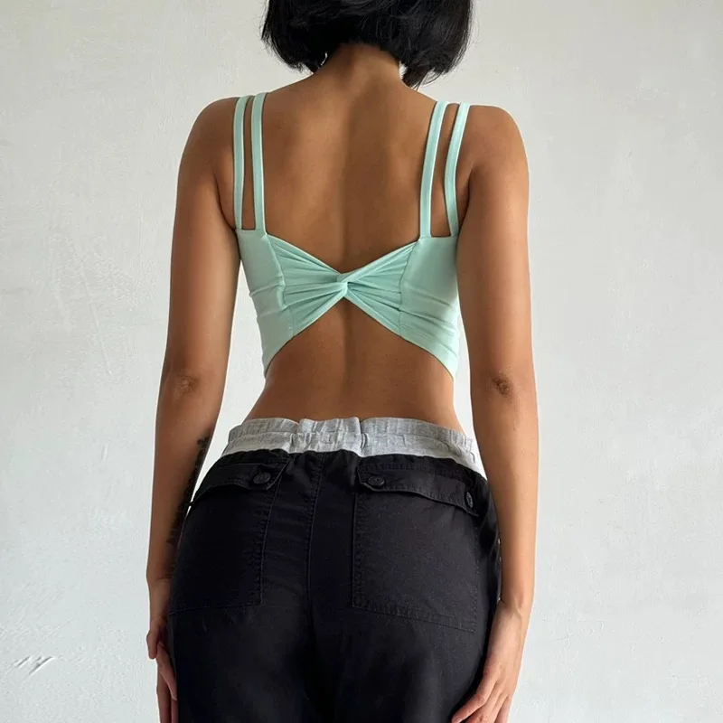 Damen-Yoga-Sport-BH, stoßdämpfende Brustkollektion, schöner Rücken, schnelltrocknende Fitness-Trainingsweste – Detail 7