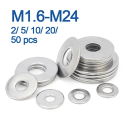 M1.6 M2 M3 M5 M6 M8~ M24 304 Stainless Steel Gasket Ultra-thin Metal Screw Flat Washer Standard Increase Thickened Meson Washer