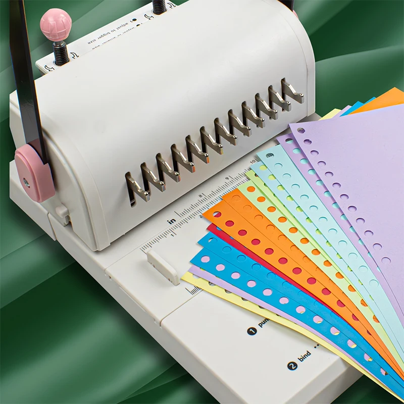 Binding Machine 2:1 Double Wire Binding Machine Single-pass 20 Pages Punching Suitable for Book and Notebooks Binding