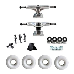 Top!-5-Zoll-Skateboard-Trucks mit 52 mm Rädern, ABEC-Lager-Kombi-Set, Skateboard-Räder, Skateboard-Lager, Hardware