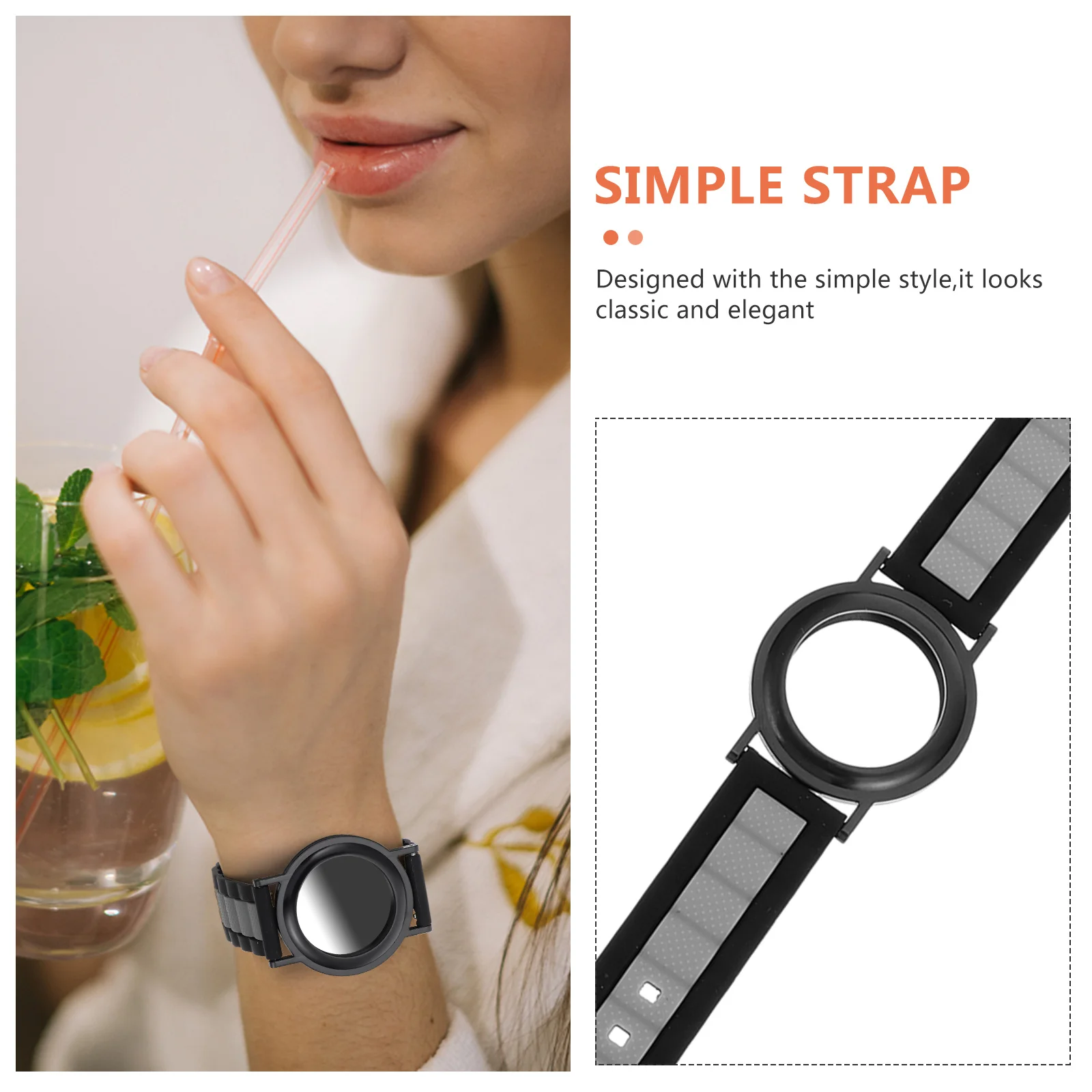 

Silicone Watch B Cover Sweat proof Scratch resistant Securely Locks Wristb Child Elderly Straps